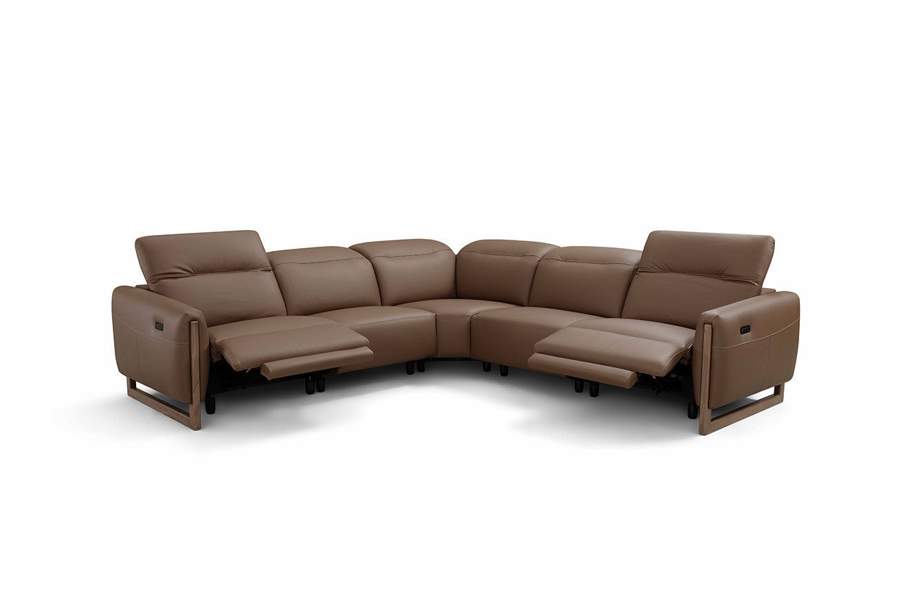 i952 Reclining Sectional in Light Grey | Incanto – ItalMod Furniture
