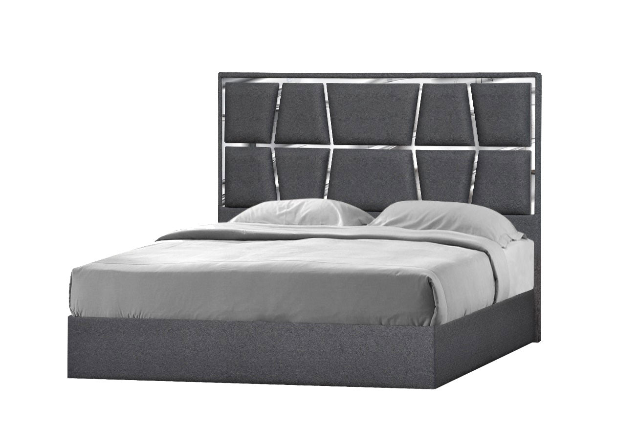 J and M Furniture Bed Degas Bed in Charcoal | J&M Furniture