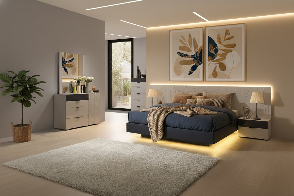 J and M Furniture Bedroom Sets Marsala Premium Bed | J&M Furniture