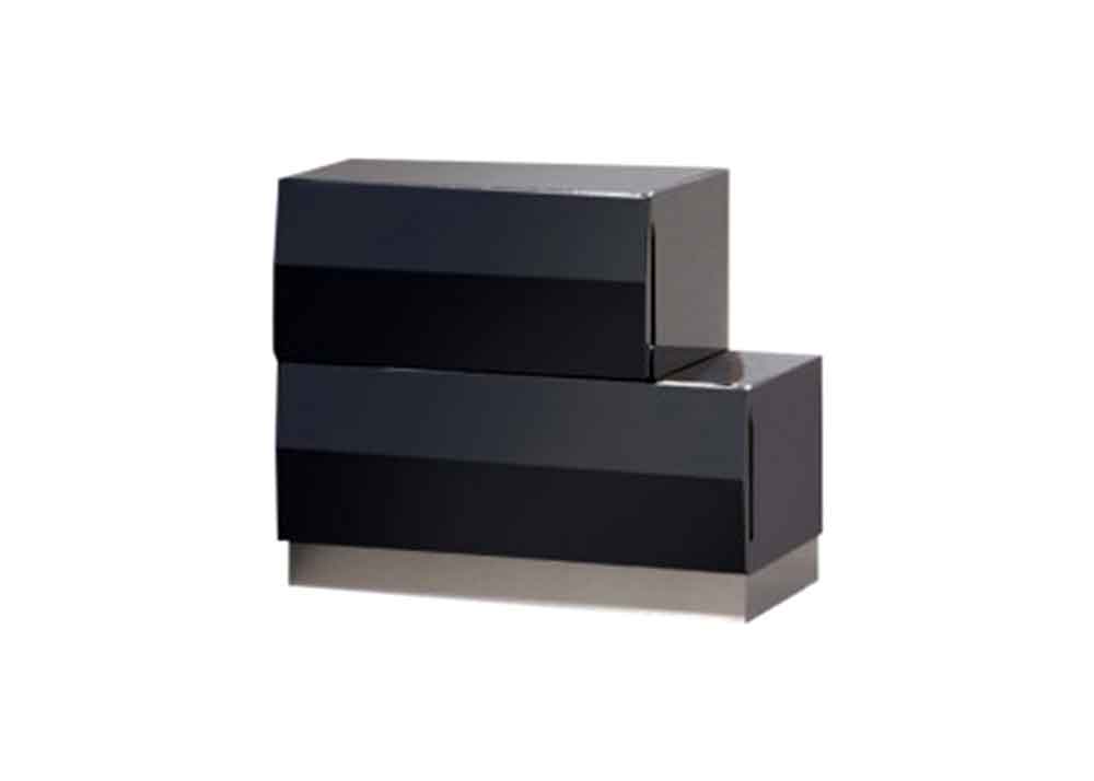 J and M Furniture Bedroom Sets Milan Modern Bed in Black | J&M Furniture