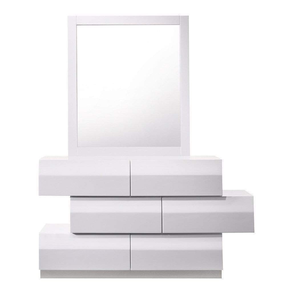 J and M Furniture Bedroom Sets Milan Modern Bed in White | J&M Furniture