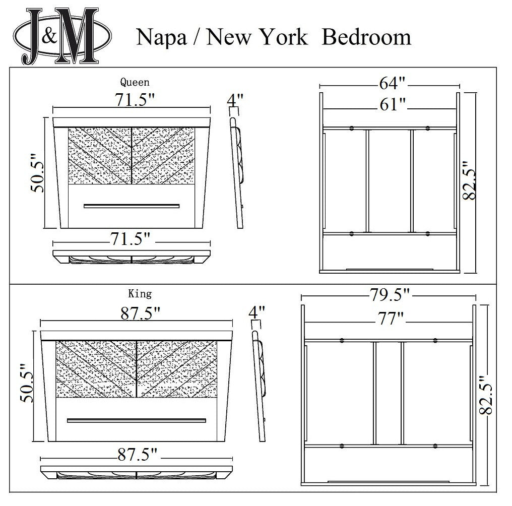 J and M Furniture Bedroom Sets New York Nightstand