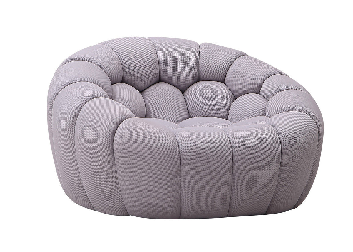 J and M Furniture Chair Fantasy Fabric Chair in Grey