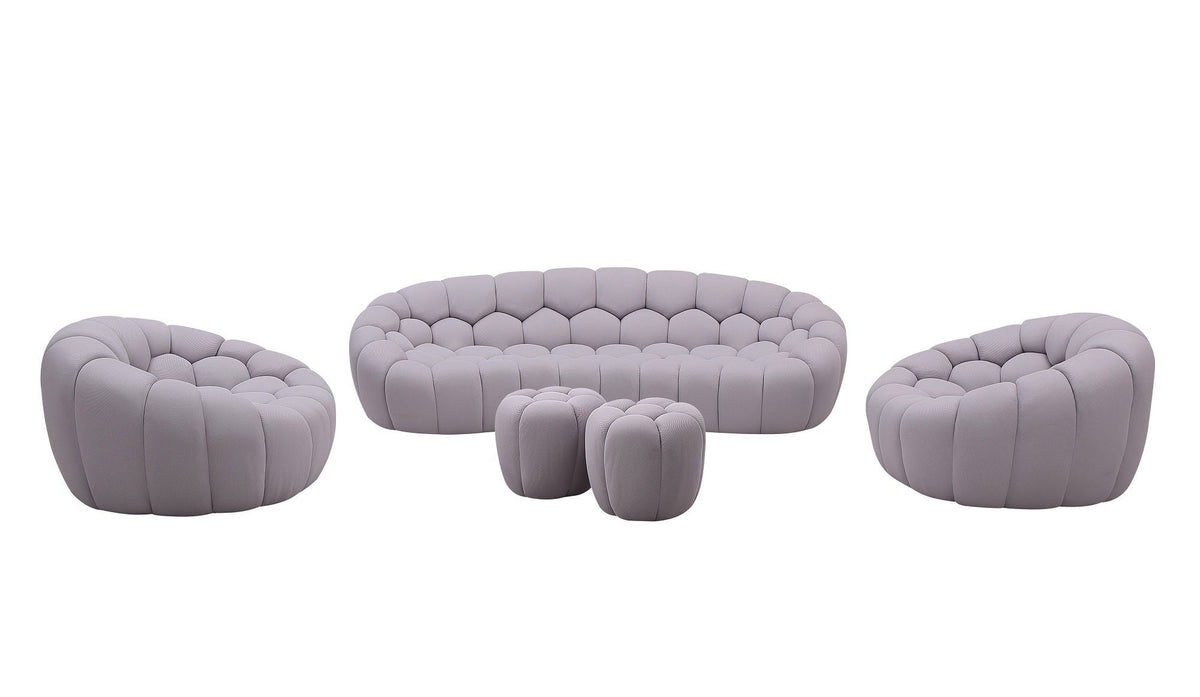 J and M Furniture Chair Fantasy Fabric Chair in Grey