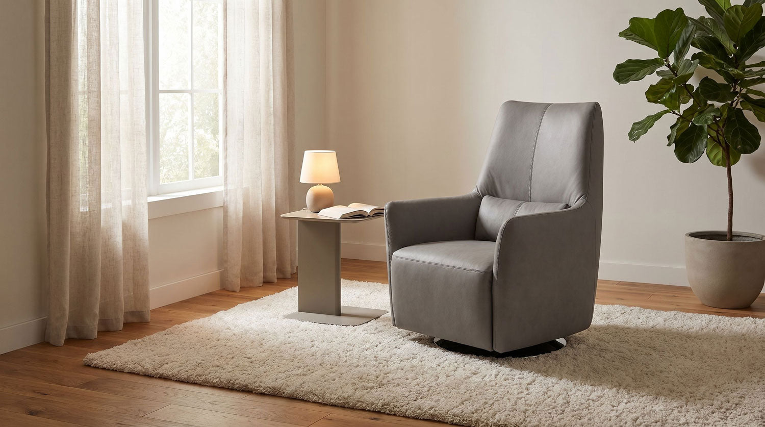 J and M Furniture Chair Haven Swivel Chair in Truffle | J&M Furniture