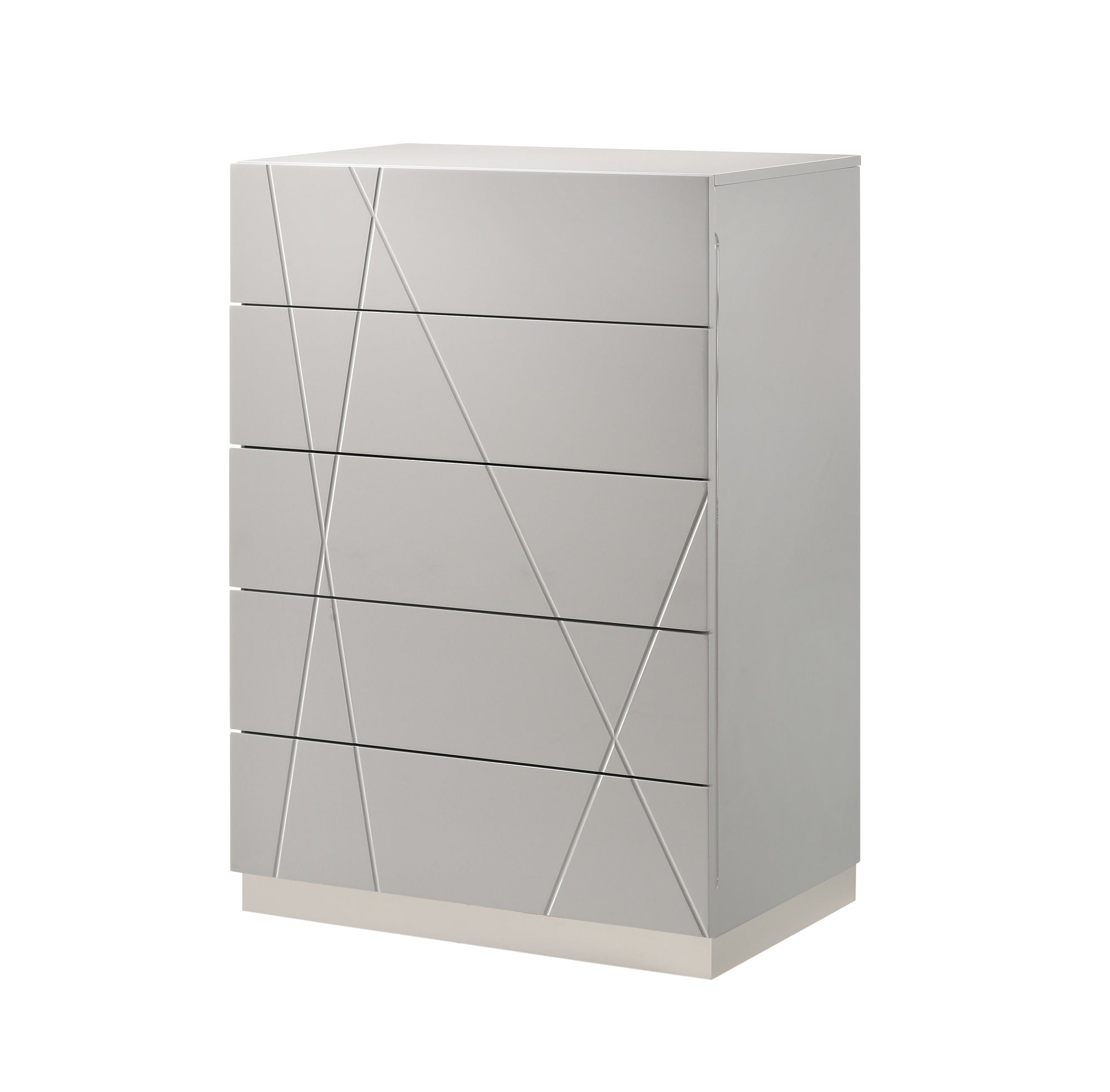 J and M Furniture Chest Naples Chest in Grey