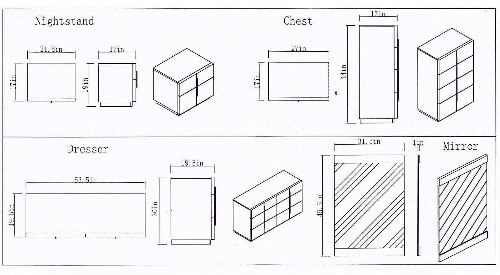 J and M Furniture Chest Oslo Chest