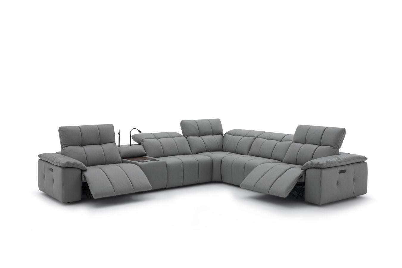 J and M Furniture Couches & Sofa Beaumont Power Recliner 8301 in Dark Grey | J&M Furniture