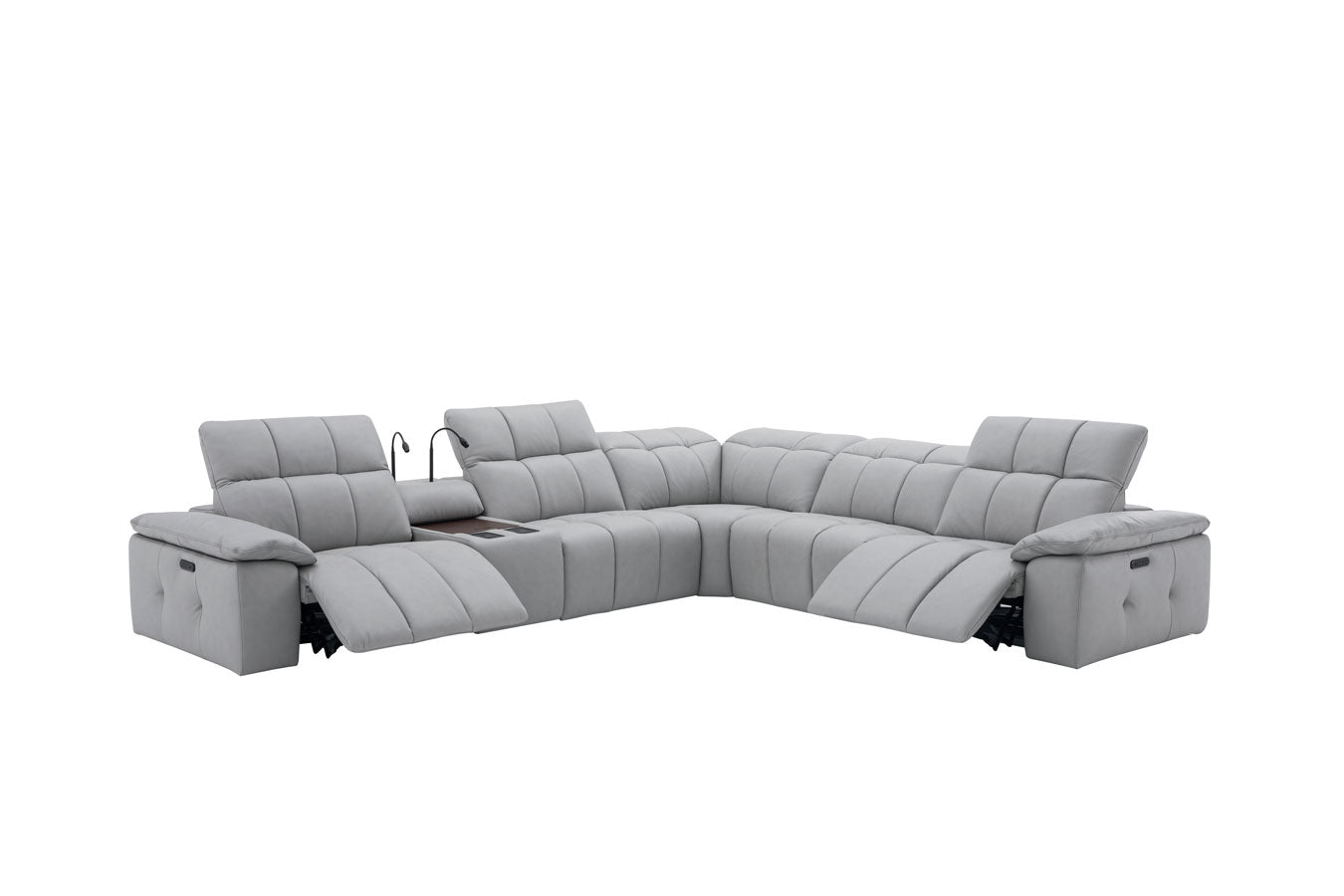 J and M Furniture Couches & Sofa Beaumont Power Recliner 8301 in Light Grey | J&M Furniture