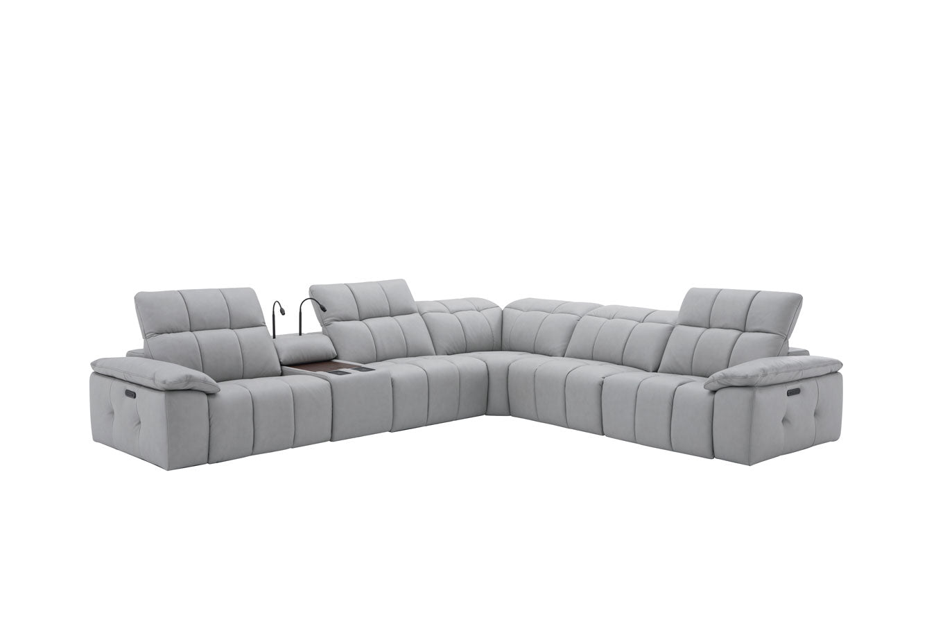 J and M Furniture Couches & Sofa Beaumont Power Recliner 8301 in Light Grey | J&M Furniture