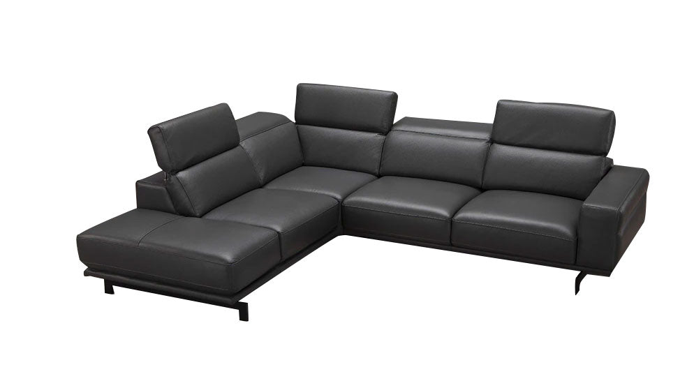 J and M Furniture Couches & Sofa Davenport Modern Sectional in Slate Grey | J&M Furniture