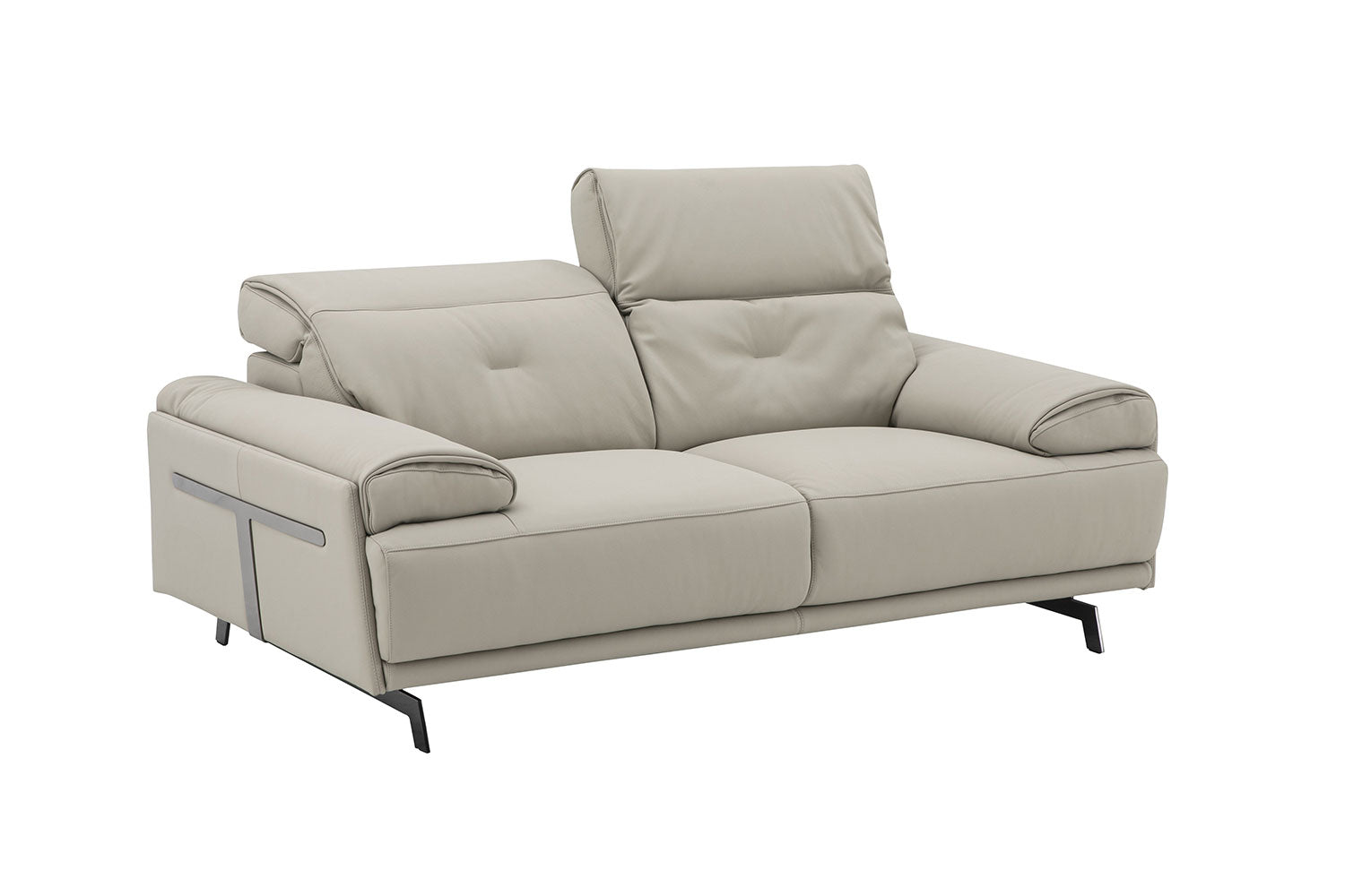J and M Furniture Couches & Sofa Dolce Vita Leather Power Reclining Loveseat in Milk Tea
