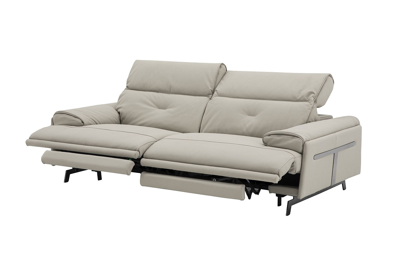 J and M Furniture Couches & Sofa Dolce Vita Leather Power Reclining Sofa in Milk Tea
