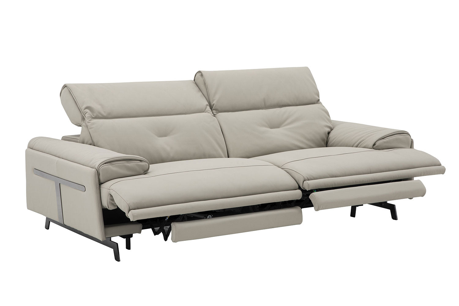 J and M Furniture Couches & Sofa Dolce Vita Leather Power Reclining Sofa in Milk Tea
