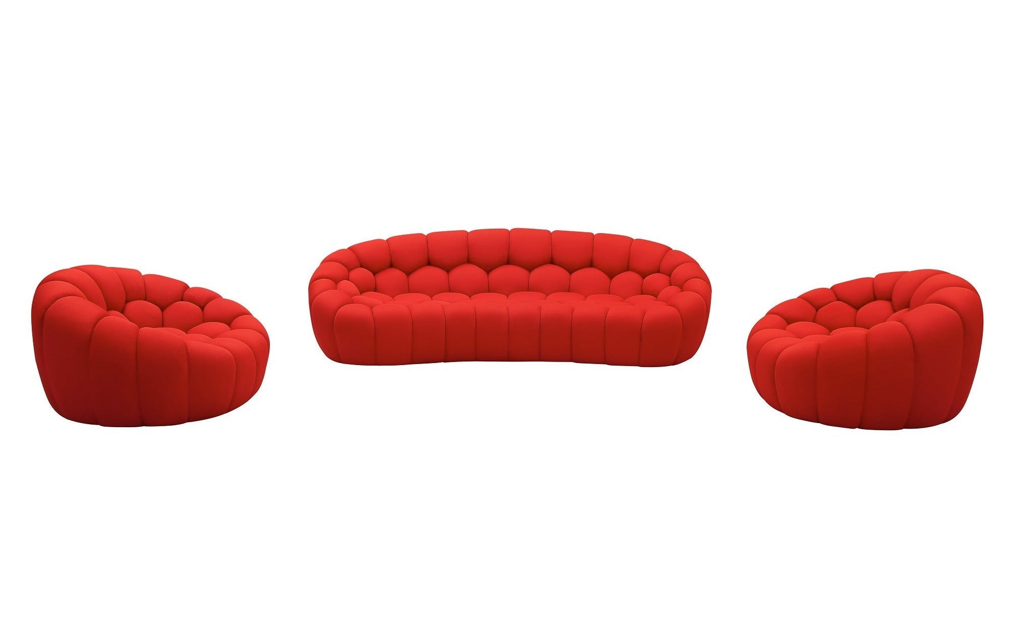 J and M Furniture Couches & Sofa Fantasy Fabric Sofa in Red | J&M Furniture