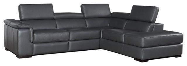 J and M Furniture Couches & Sofa Left Facing Configuration Agata Premium Leather Sectional | J&M Furniture