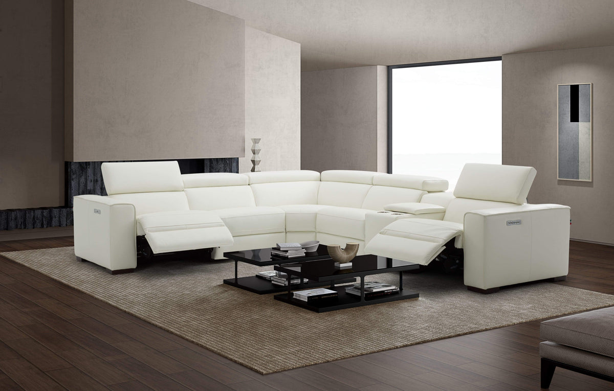 Picasso Motion Sectional in White | J&M Furniture - Canal Furniture