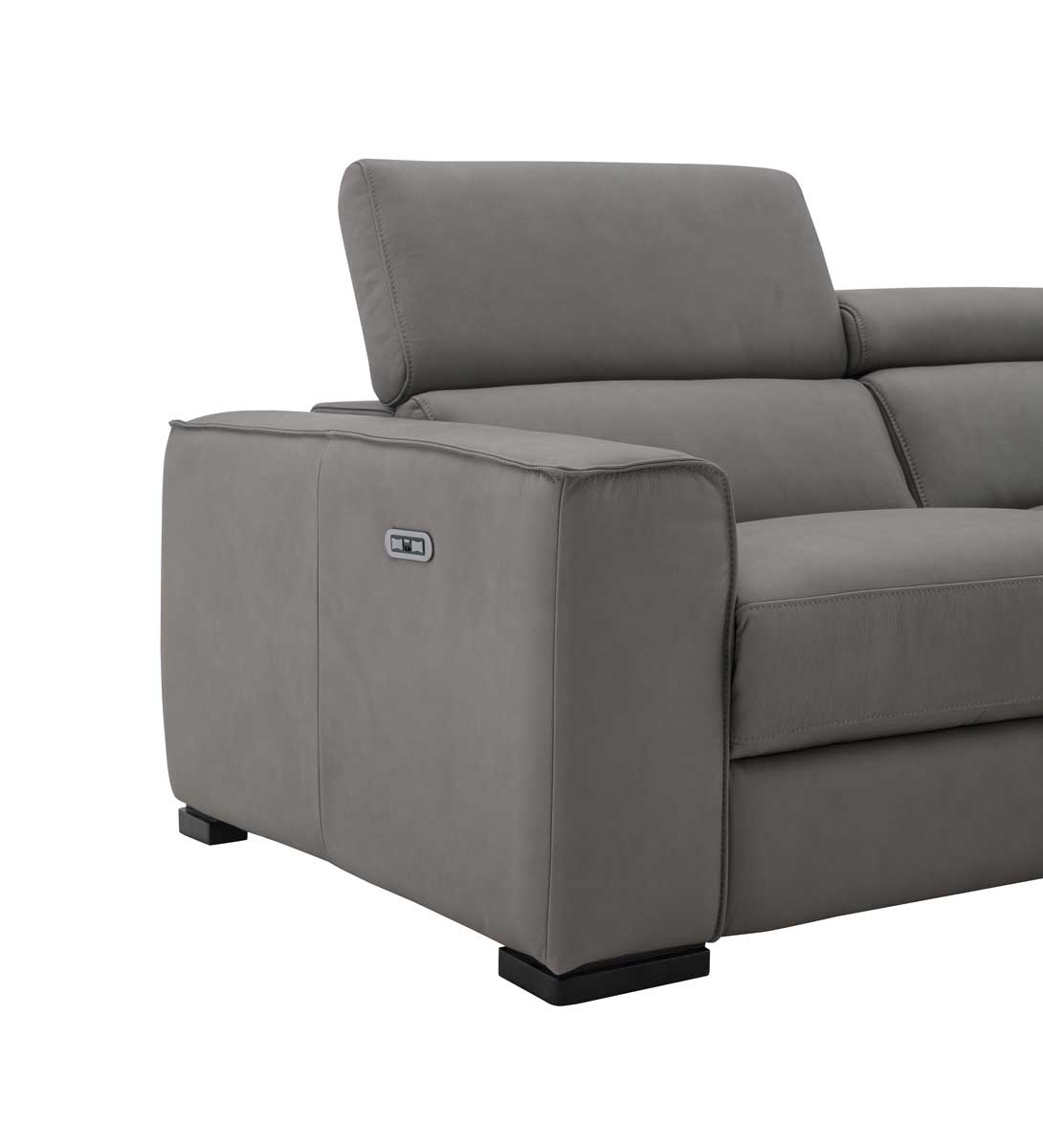 J and M Furniture Couches & Sofa Picasso Love Seat with Console – Truffle Leather