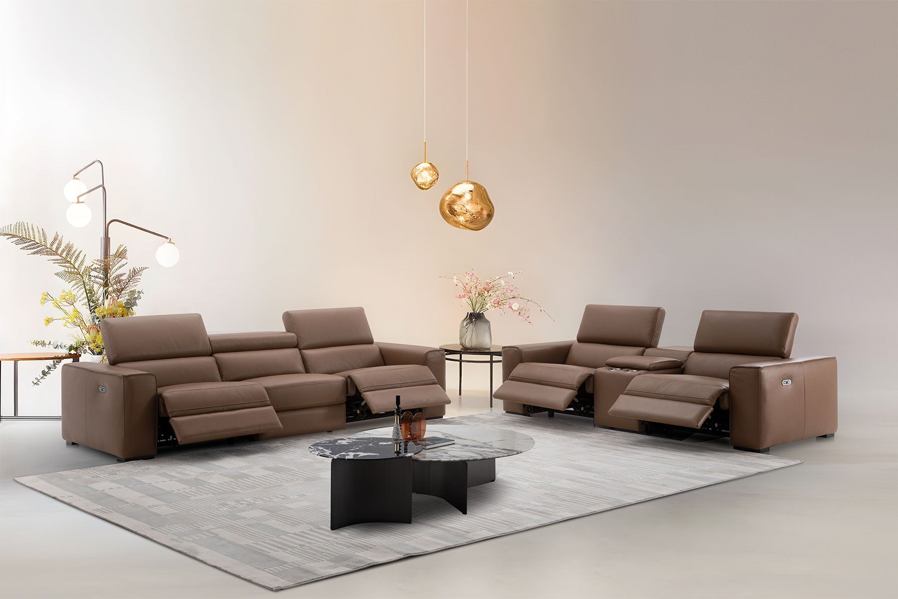 J and M Furniture Couches & Sofa Picasso Loveseat In Caramel | J&M Furniture
