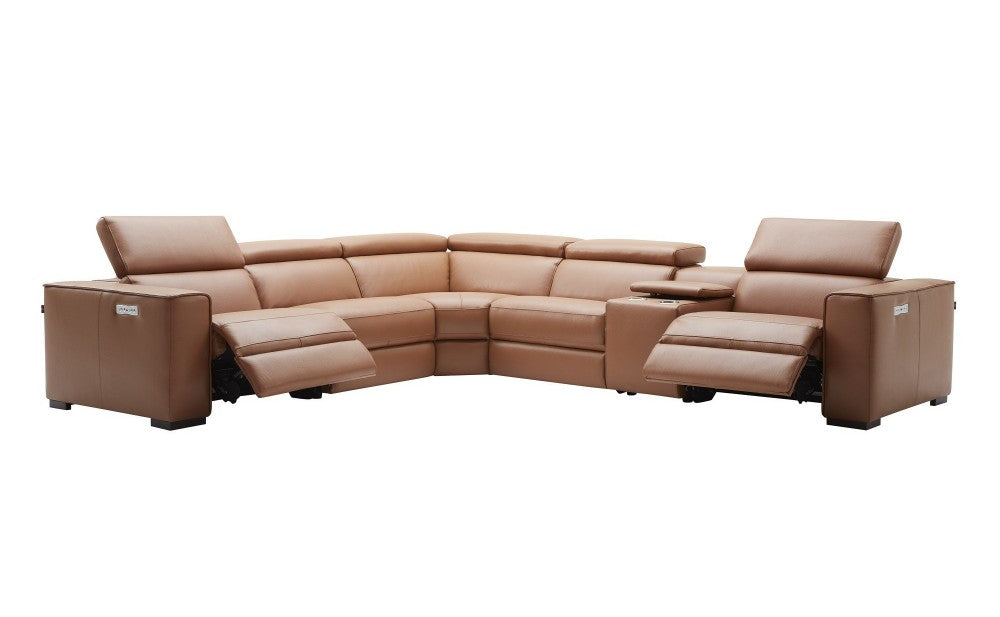 J and M Furniture Couches & Sofa Picasso Motion Sectional in Caramel | J&M Furniture