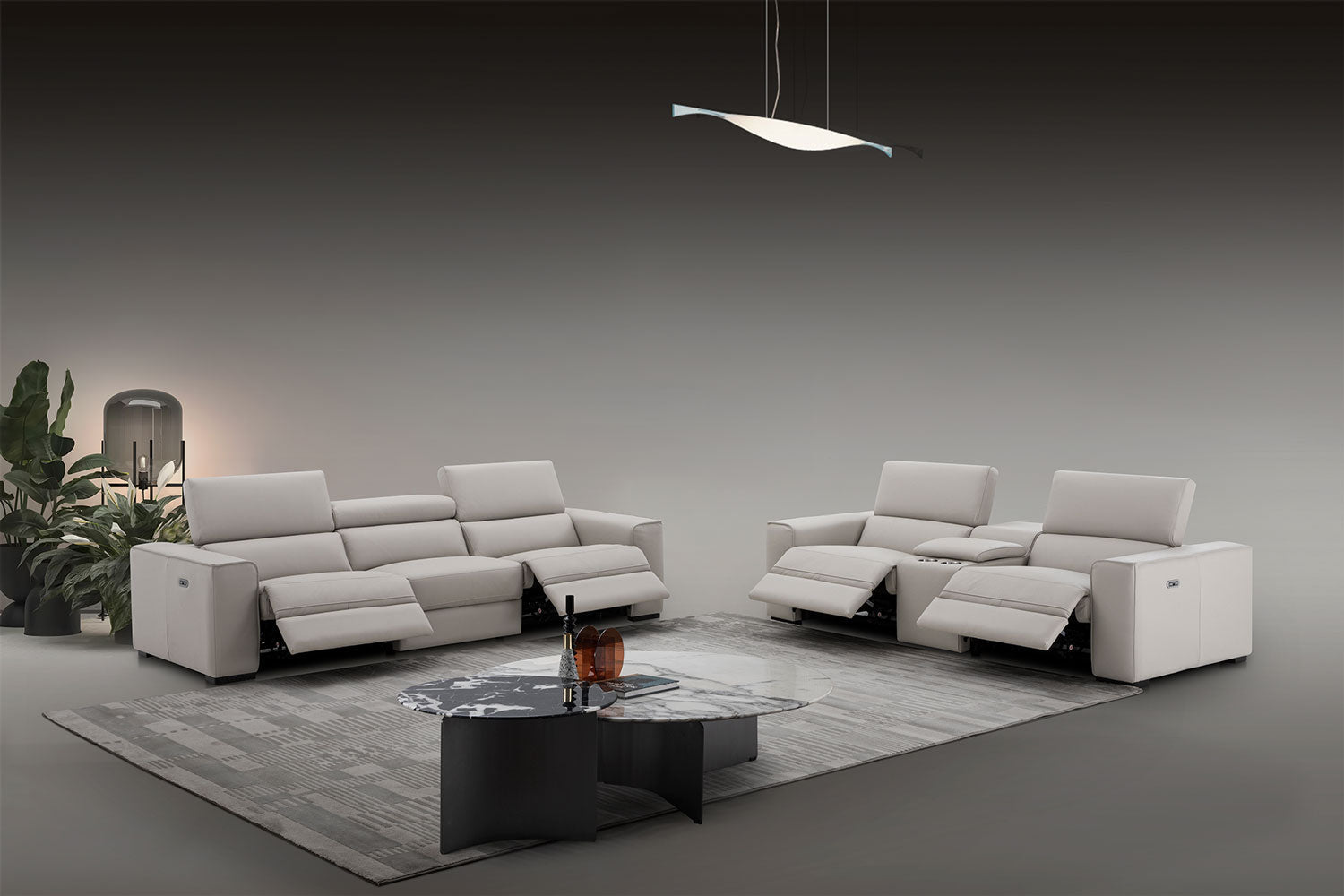 J and M Furniture Couches & Sofa Picasso Sofa In Silver Grey | J&M Furniture