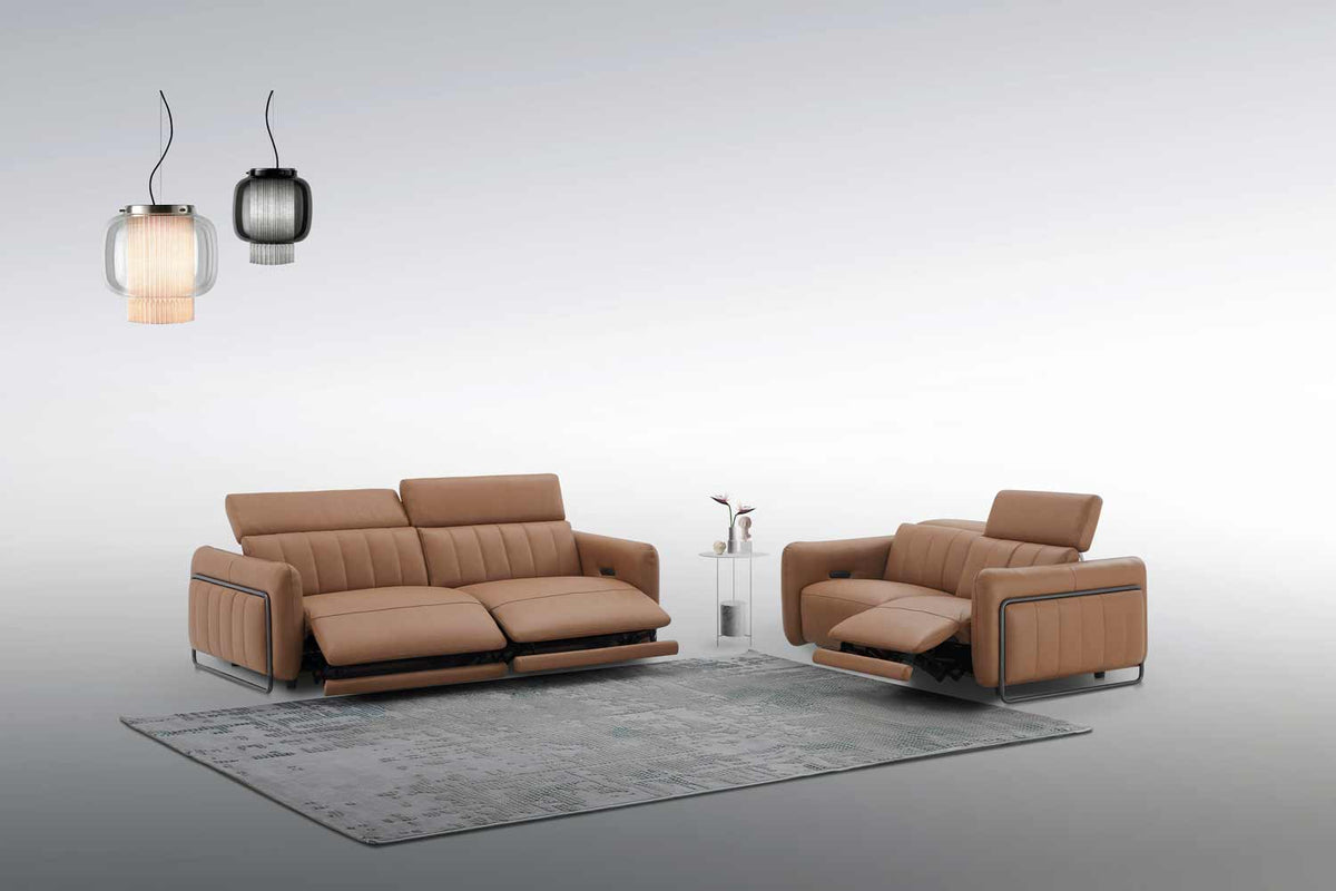 J and M Furniture Couches & Sofa President Cognag Loveseat | J&M Furniture