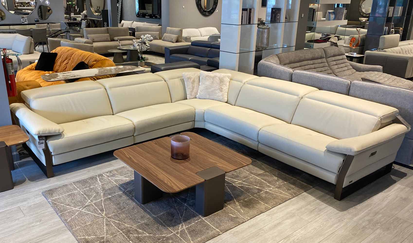 J and M Furniture Couches & Sofa Skyline Reclining Sectional | Loiudiced