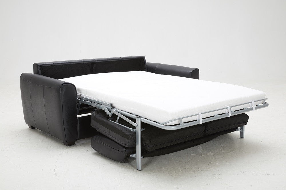 J and M Furniture Couches & Sofa Ventura Sofa Bed in Black Leather | J&M Furniture
