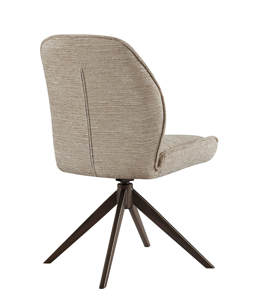J and M Furniture Dining Chair 3116 Swivel Fabric Dining Chair (Pair) | J&M Furniture