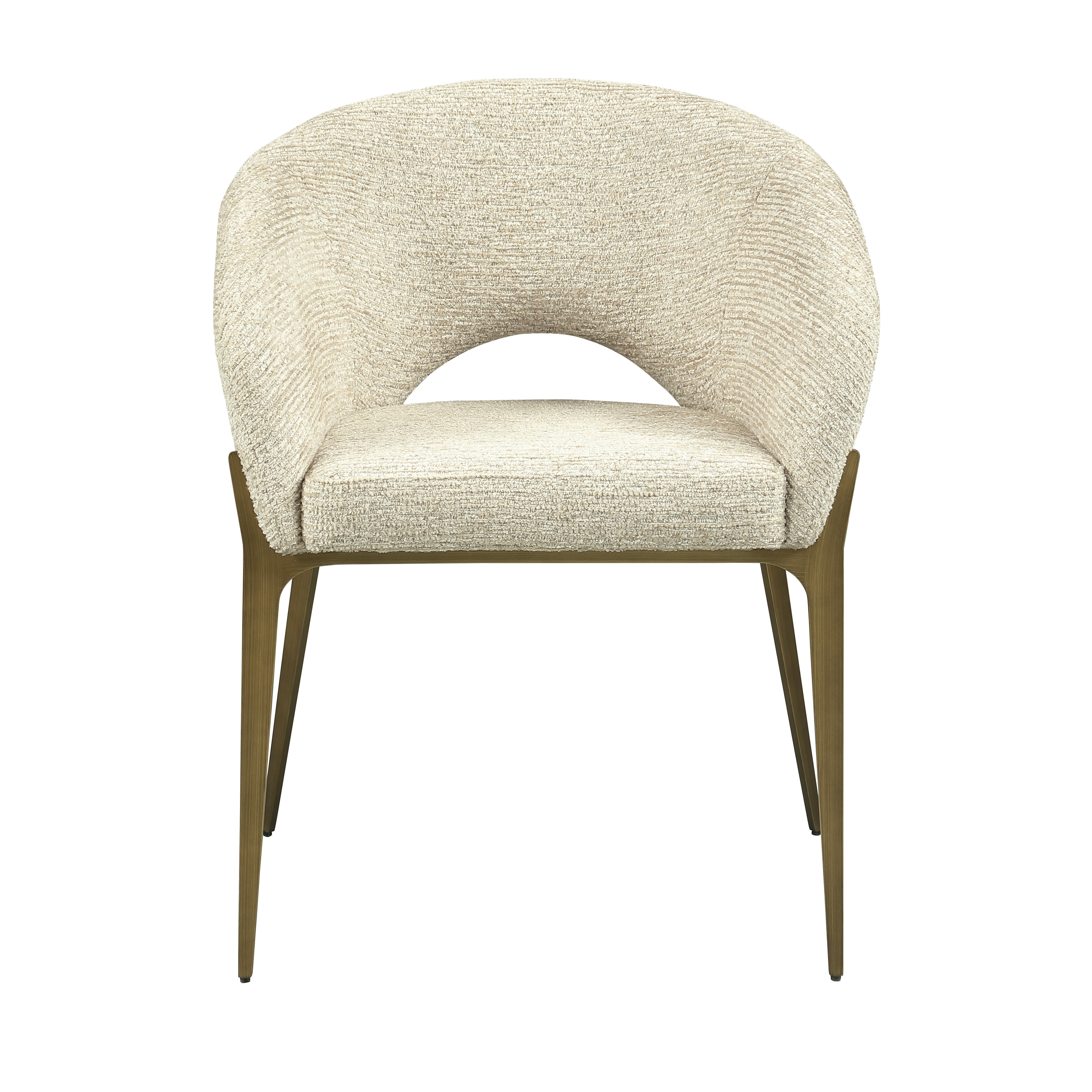 J and M Furniture Dining Chair Hug Fabric Armchair