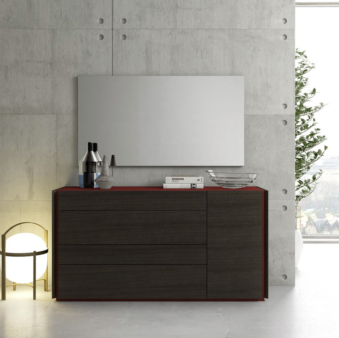 J and M Furniture Dresser Add Dresser & Mirror Lagos Dresser & Mirror