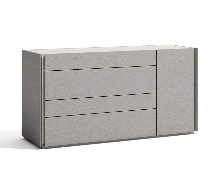 J and M Furniture Dresser Add Dresser Porto Dresser & Mirror in Grey