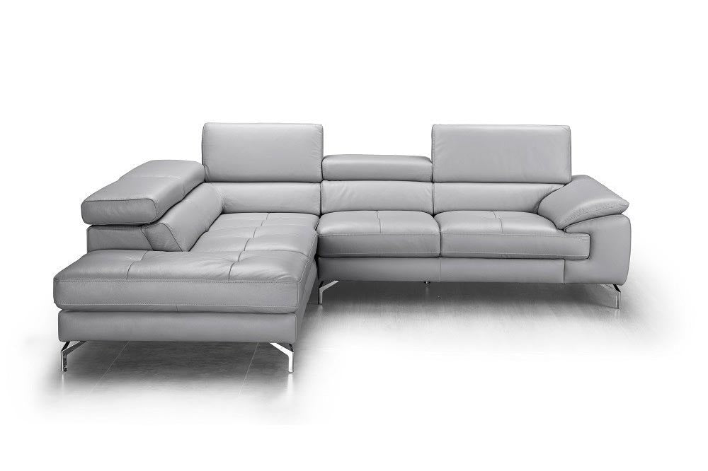 J and M Furniture Living Room A973 Modern Sectional in Dark Grey