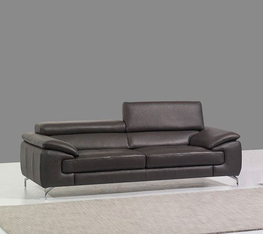 J and M Furniture Living Room A973 Premium Leather Sofa Set in Coffee