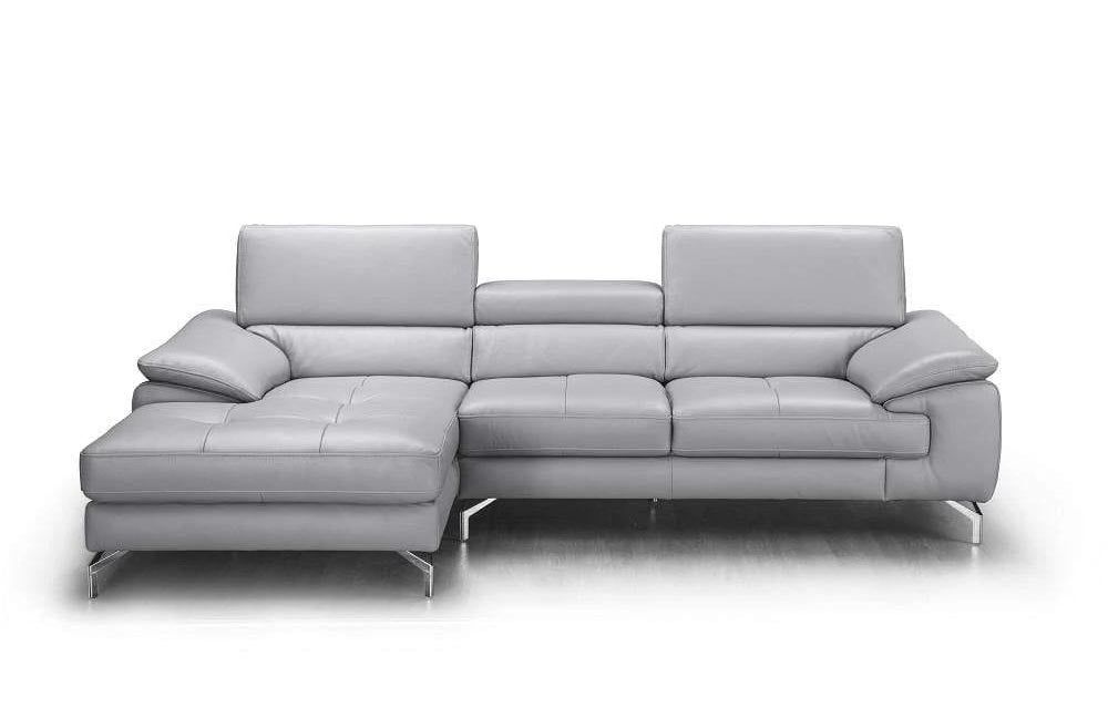 J and M Furniture Living Room A973b Premium Leather Sectional in Caramel