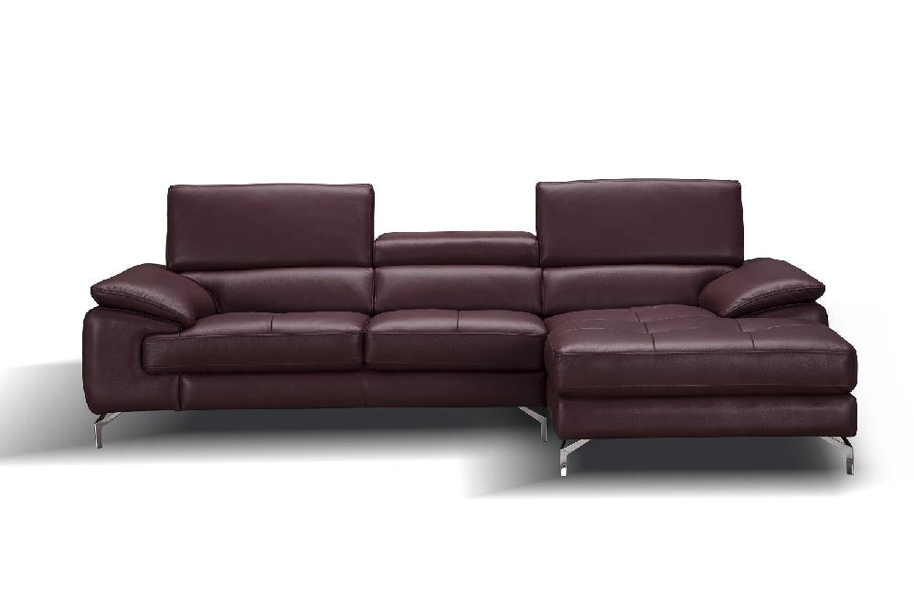 J and M Furniture Living Room A973b Premium Leather Sectional in Caramel