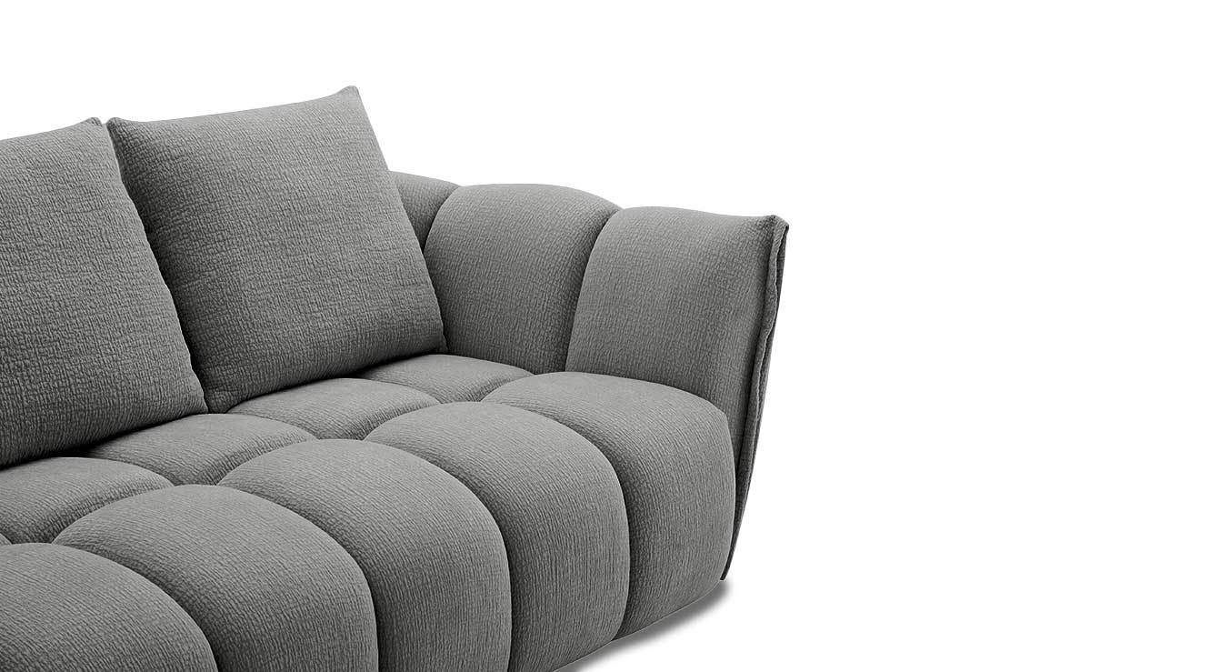 J and M Furniture Loveseat Lennox Fabric Loveseat in Dark Grey | J&M Furniture