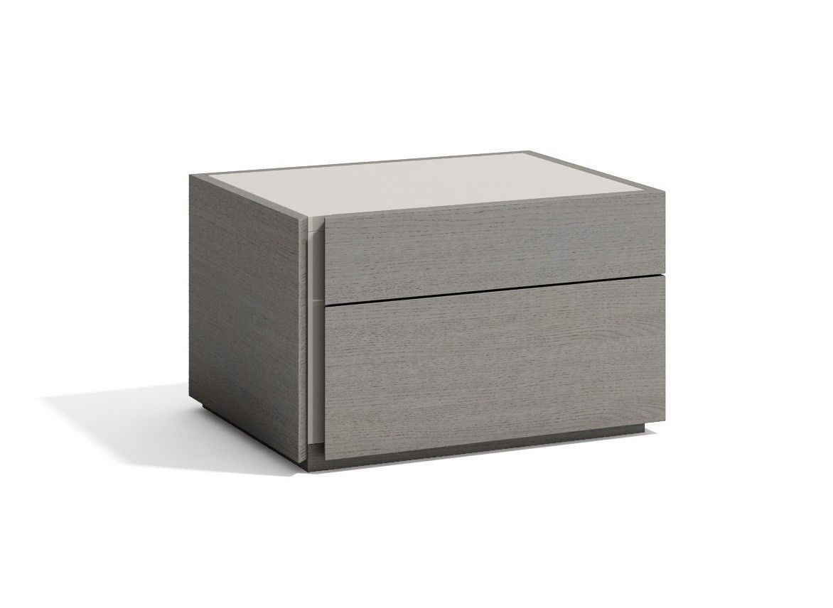 J and M Furniture Nightstands Add Left Nightstand Porto Nightstand in Grey