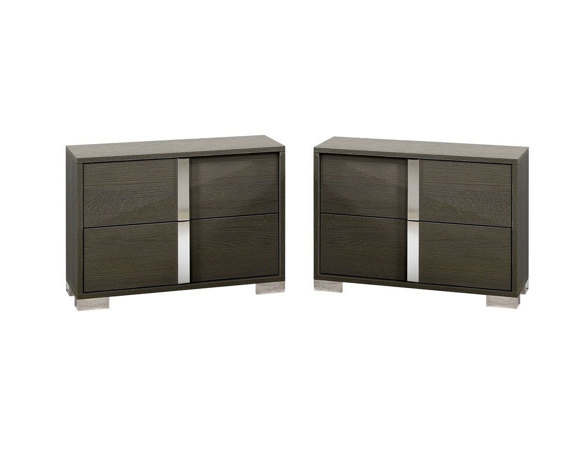 J and M Furniture Nightstands Alice Matte Nightstand