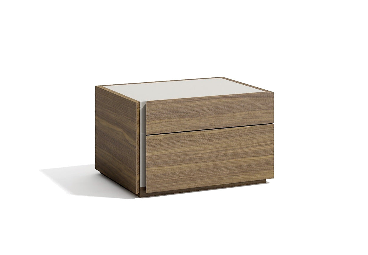 J and M Furniture Nightstands Faro Nightstand in Walnut
