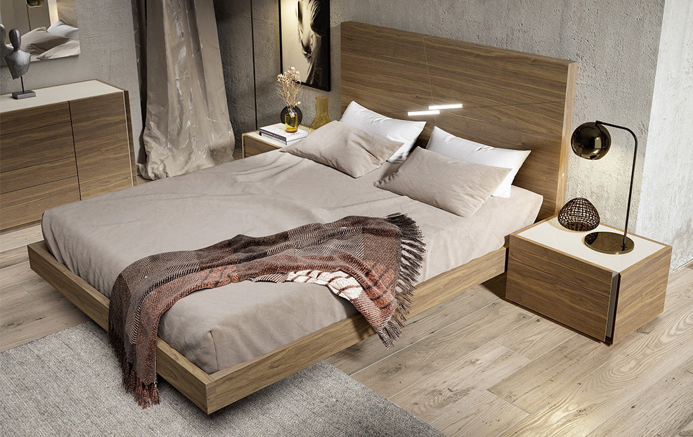 J and M Furniture Nightstands Faro Nightstand in Walnut