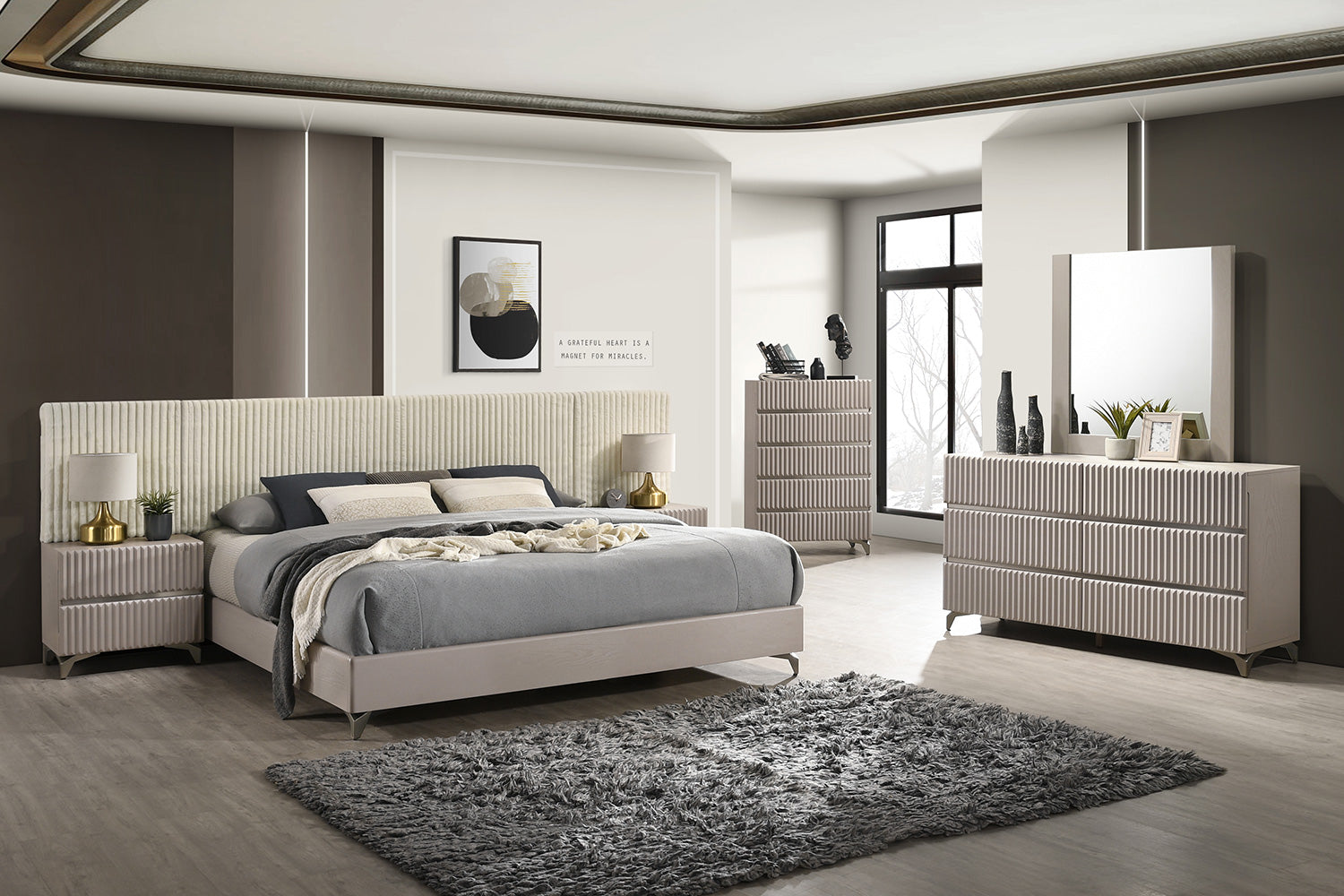 J and M Furniture Nightstands Grace Nightstand