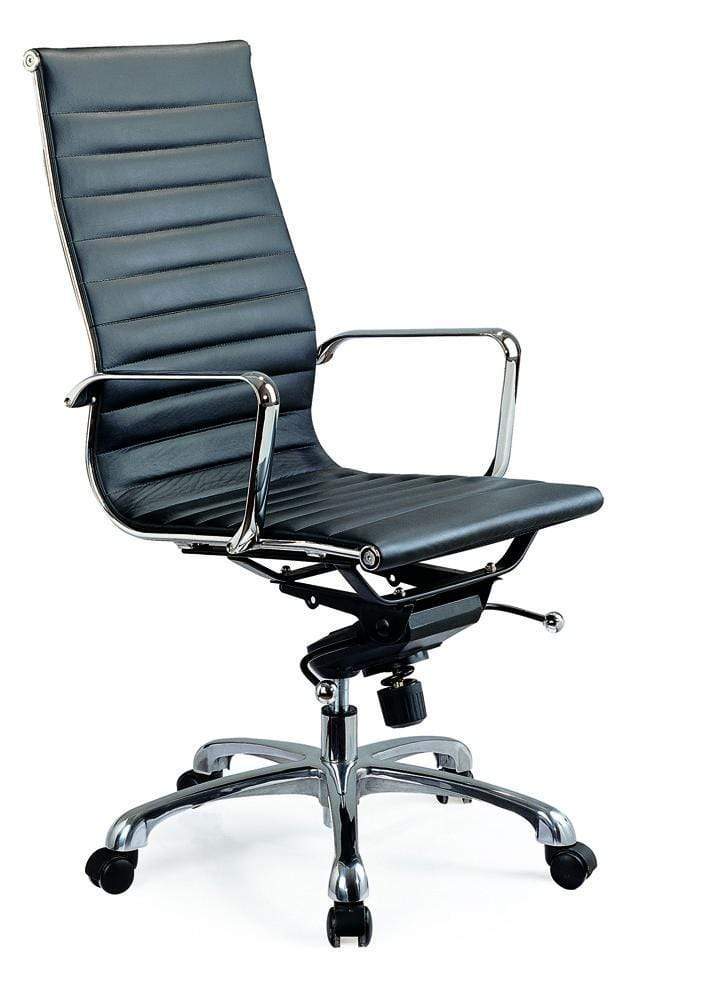 J and M Furniture Office Furniture Black Comfy High Back Office Chair In Black