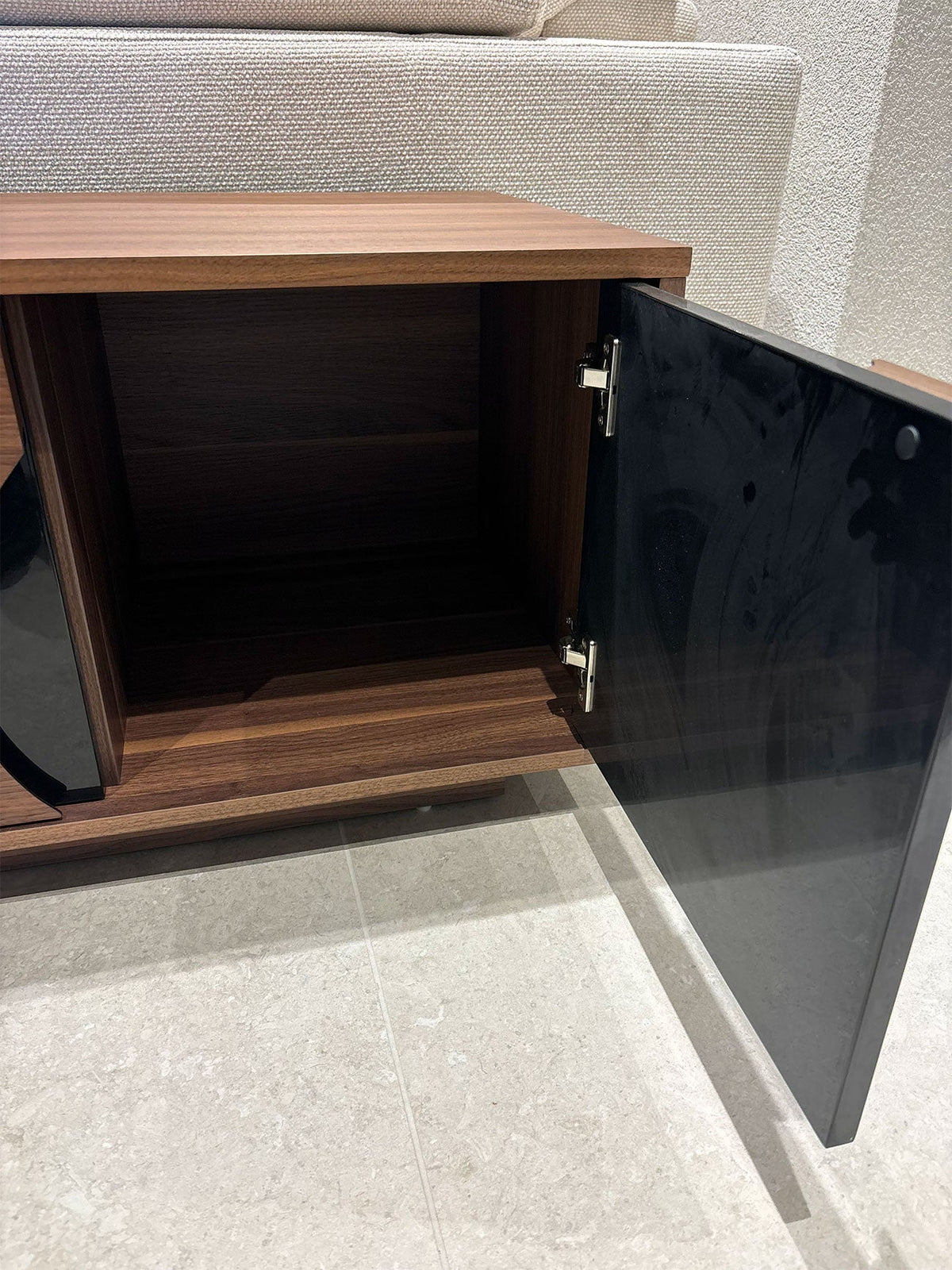 J and M Furniture TV Stand & Entertainment Centers Modern TV Base 101F in Walnut & White | J&M Furniture