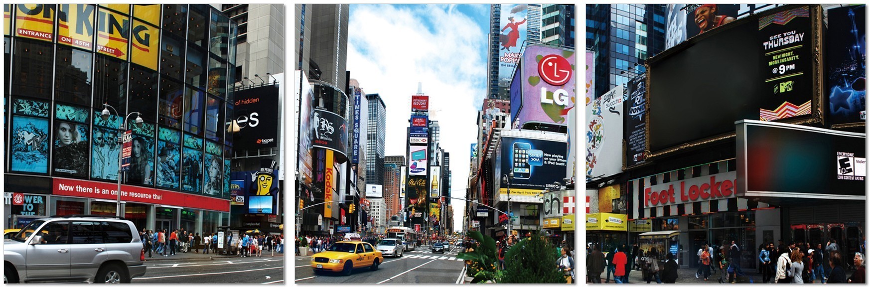 J and M Furniture Wall Art Times Square - SH-72460ABC