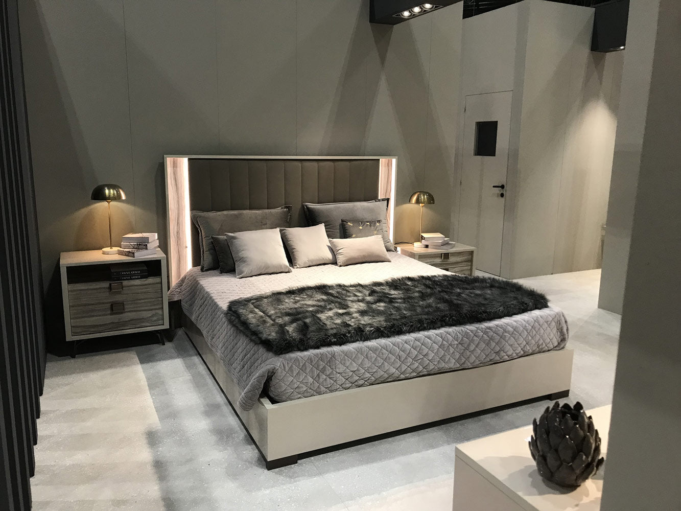 Jupiter Upholstered Bed | Alf Italia - Canal Furniture