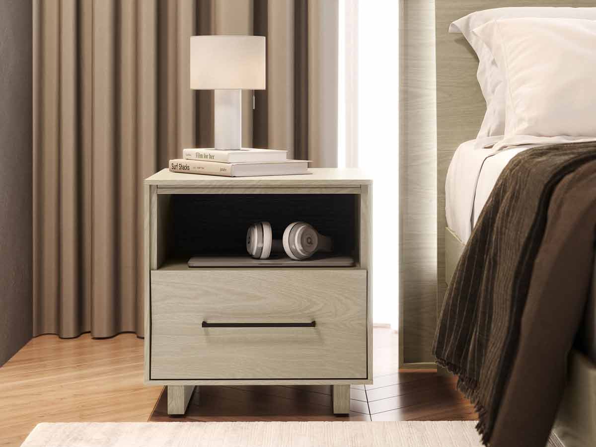 Kava Nightstand in Washed Oak 20" - 9681 - Canal Furniture