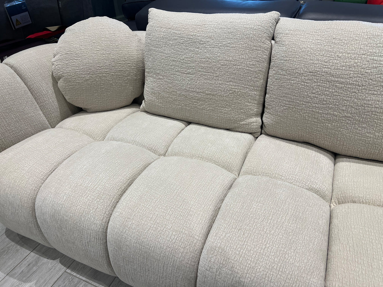 Lennox Fabric Loveseat in Light Grey | J&M Furniture - Canal Furniture