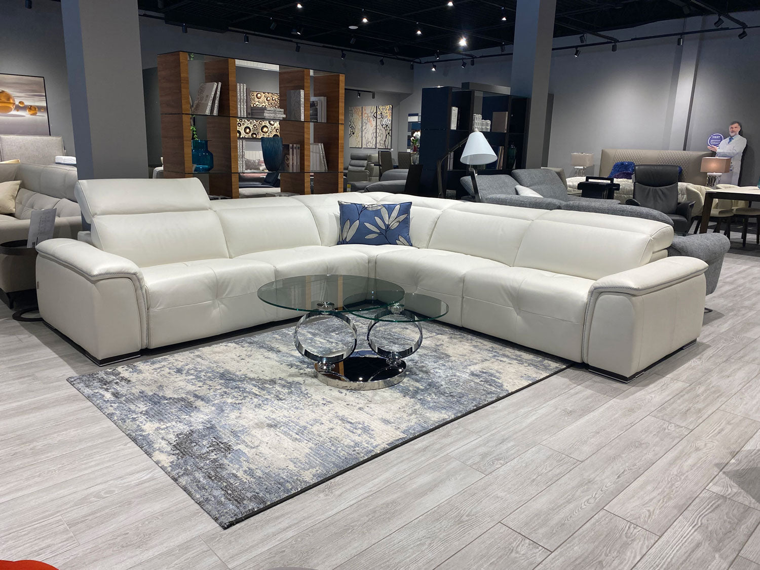 Max Divani Couches & Sofa Mayon Leather Sectional | Max Divani