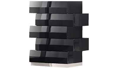 Milan Chest in Black - Canal Furniture